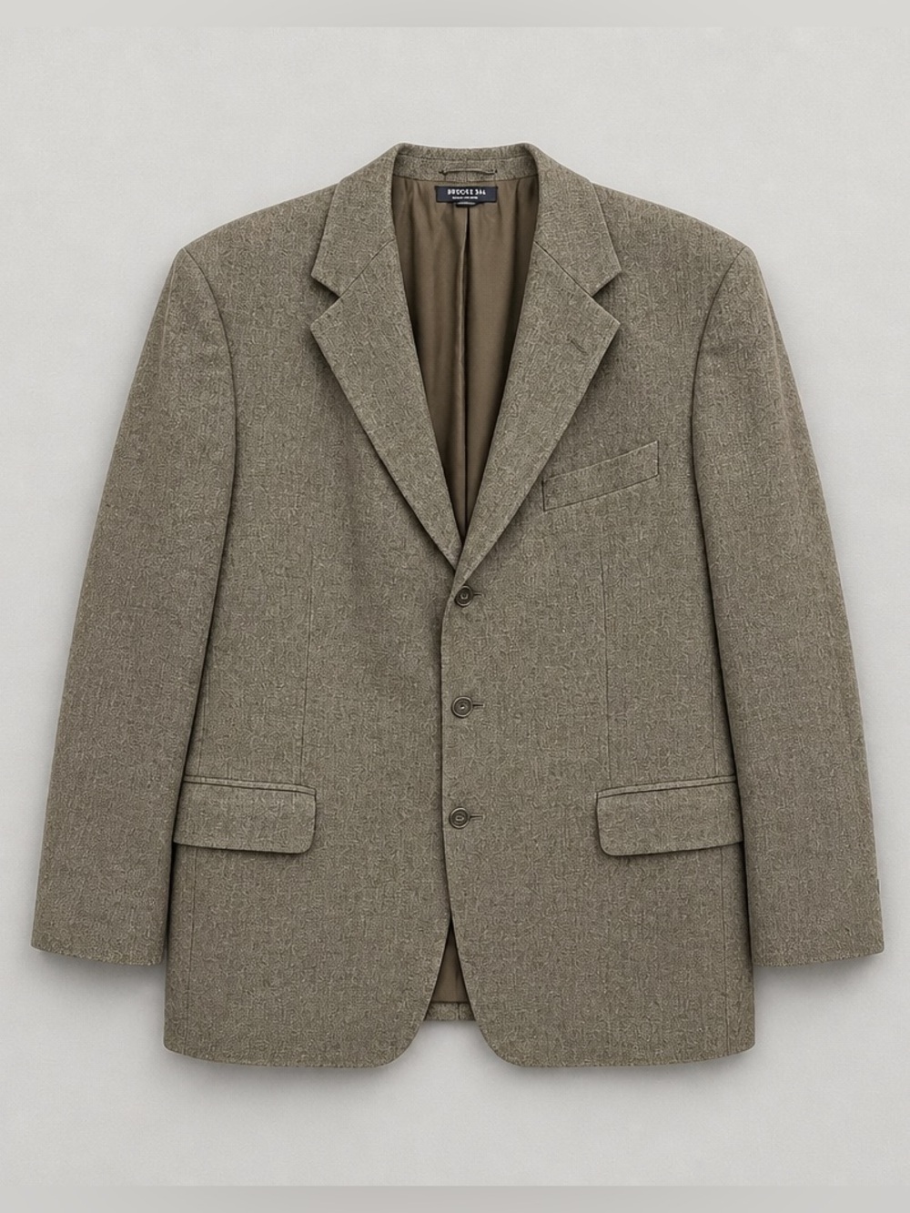 Brooks Brothers Olive Textured Herringbone Sport Coat